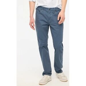 J Crew Flex Slim Garment Dyed Chinos Pants Mens 32x30 Blue Cotton Blend NWT $138